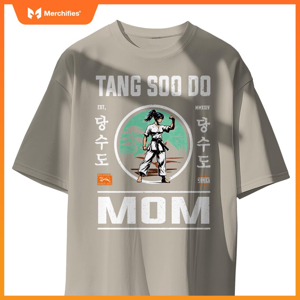 Tang Soo Do Mom Strength and Care in Cool Design T-Shirt