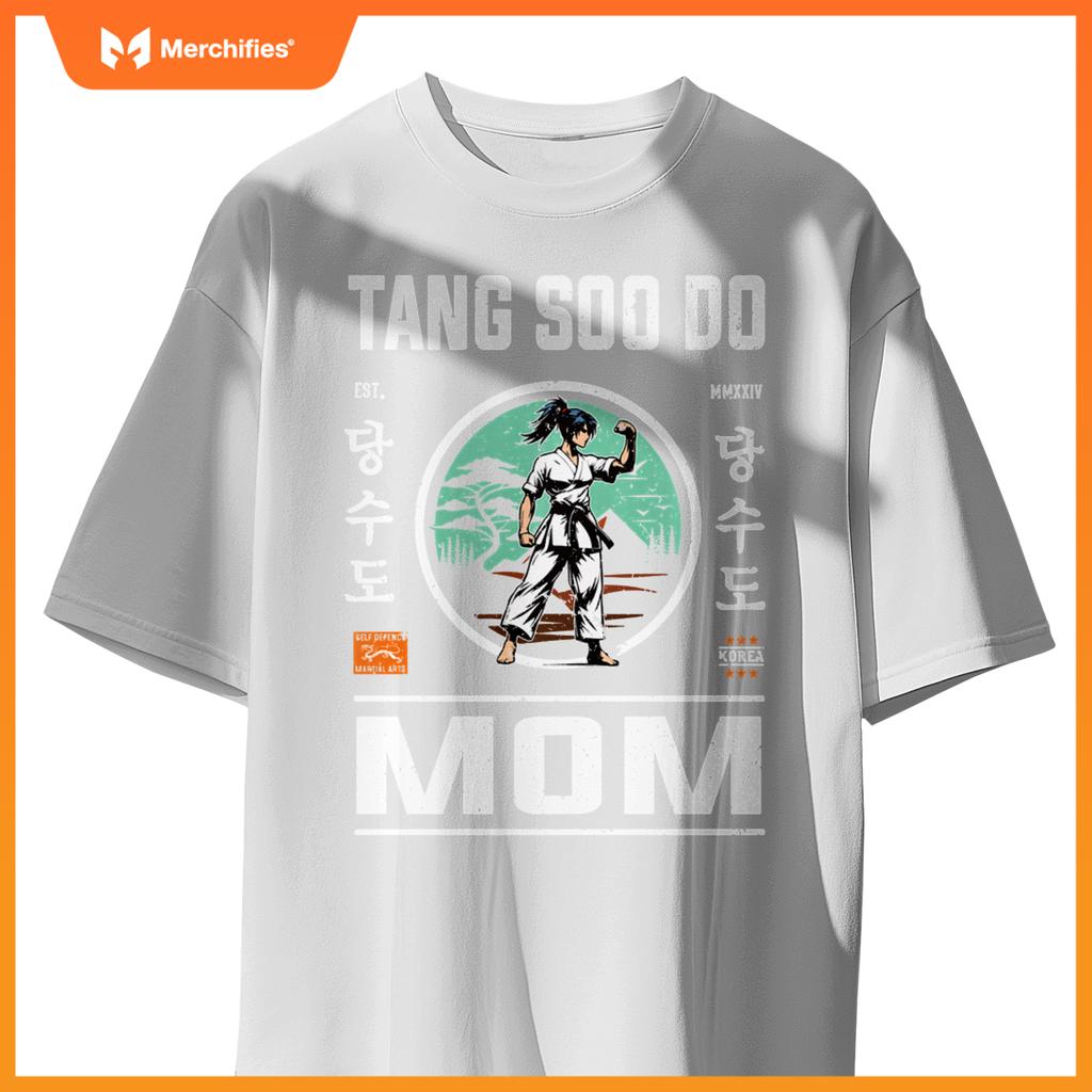 Tang Soo Do Mom Strength and Care in Cool Design T-Shirt