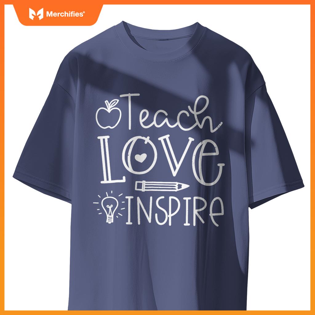 Teach Love Inspire Retro Teacher Back To School