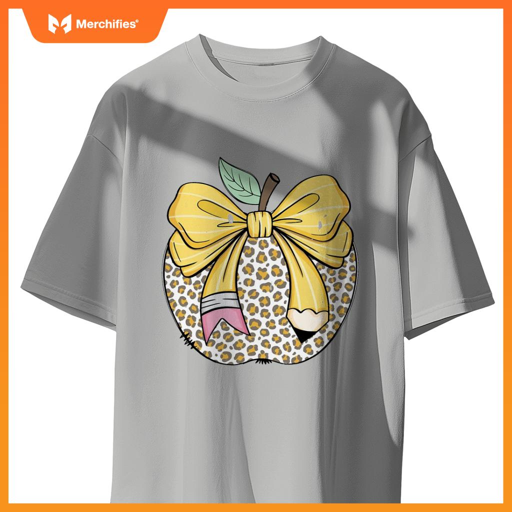 Teacher Coquette Pencil Bow And Apple Teacher
