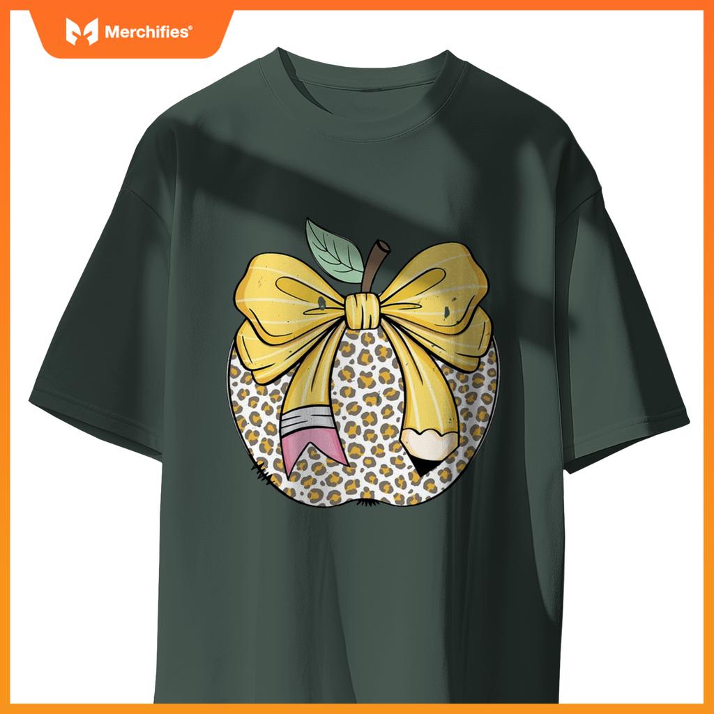 Teacher Coquette Pencil Bow And Apple Teacher