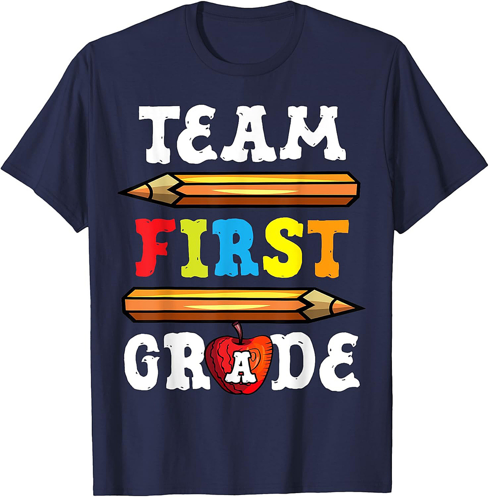 Team First Grade Back To School 1st Grade Teacher T-Shirt