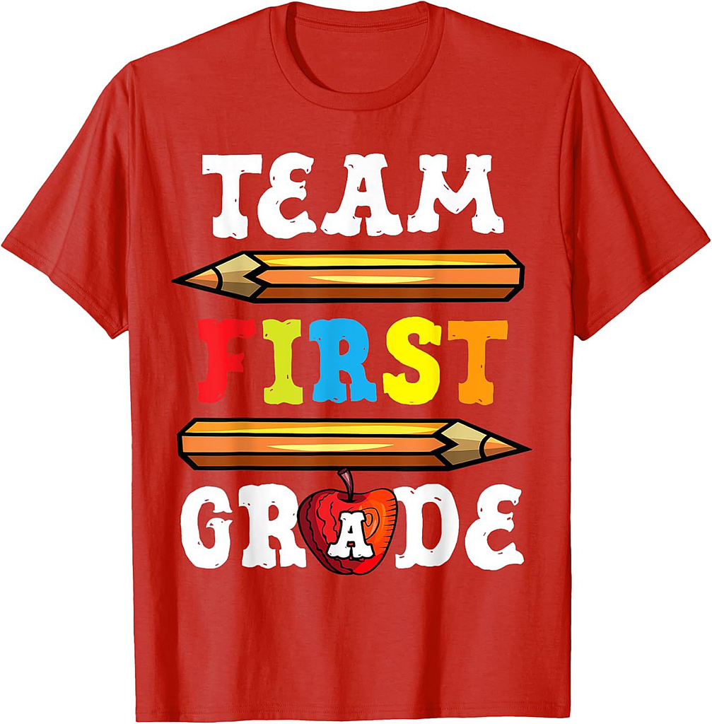 Team First Grade Back To School 1st Grade Teacher T-Shirt