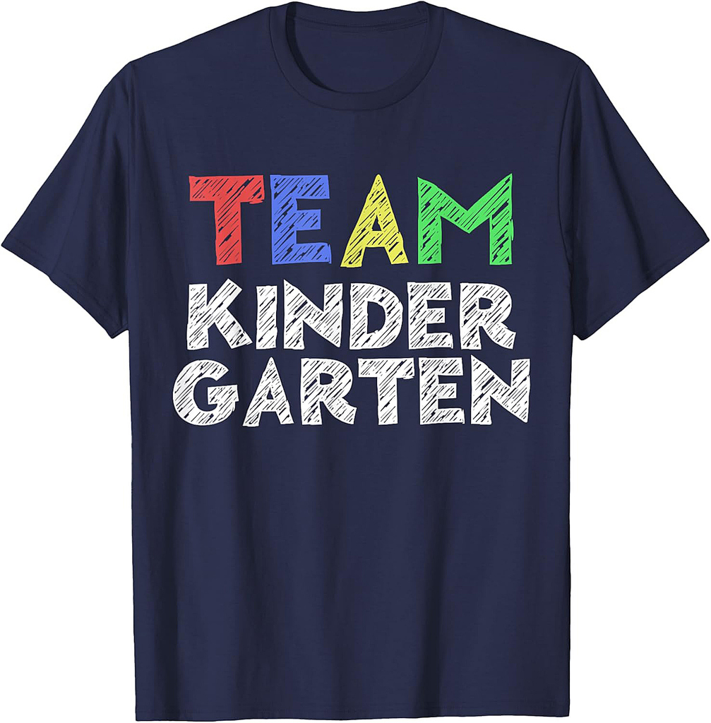 Team Kindergarten Shirt Boy Girl Teacher Back To School T-Shirt