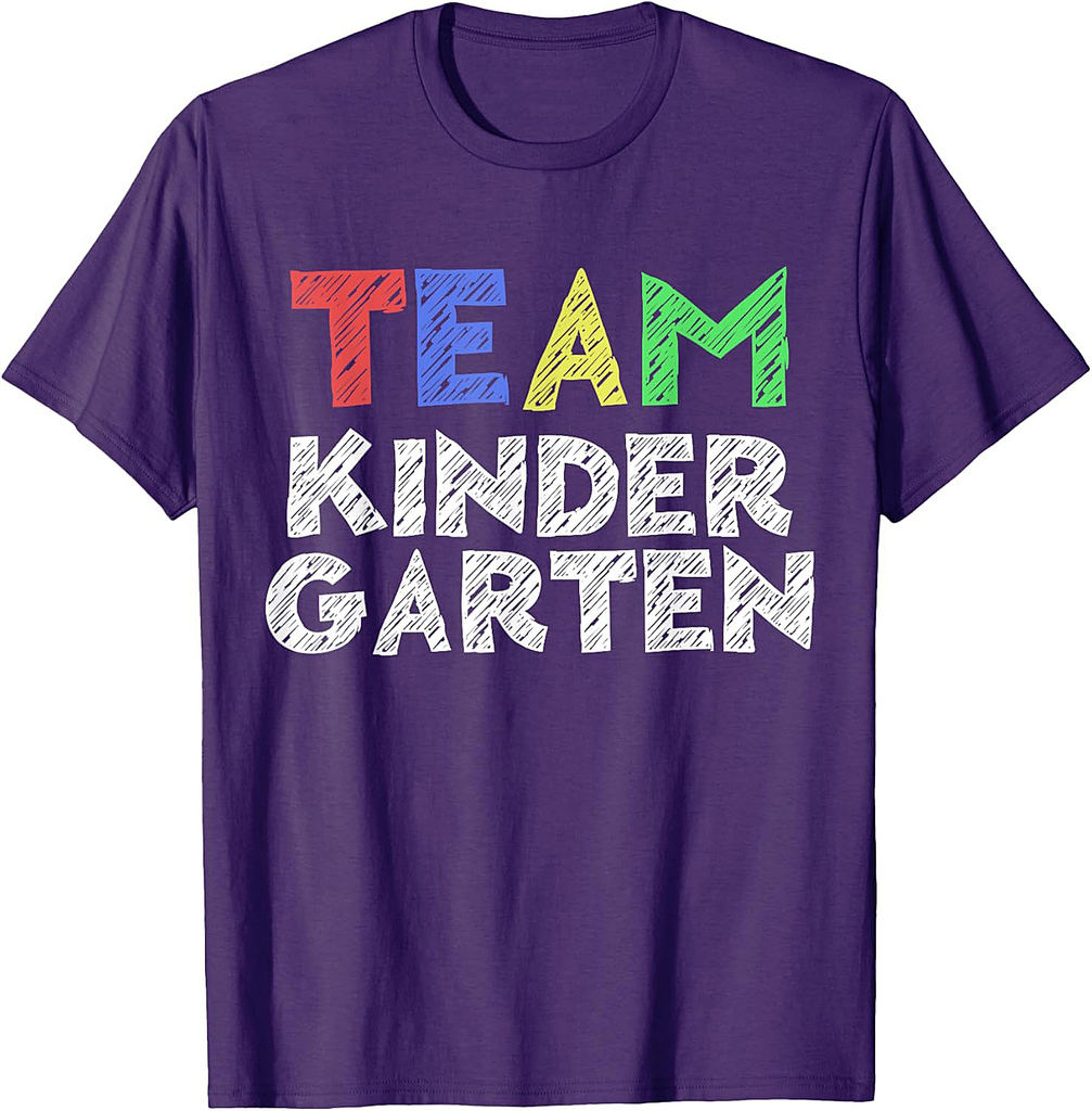 Team Kindergarten Shirt Boy Girl Teacher Back To School T-Shirt