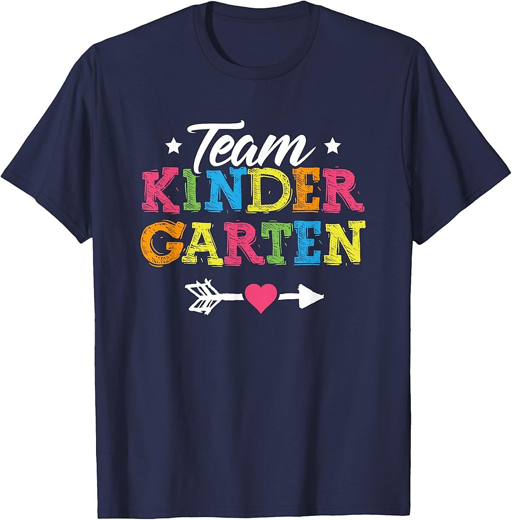 Team Kindergarten Shirt Teacher Student Kids Back To School T-Shirt