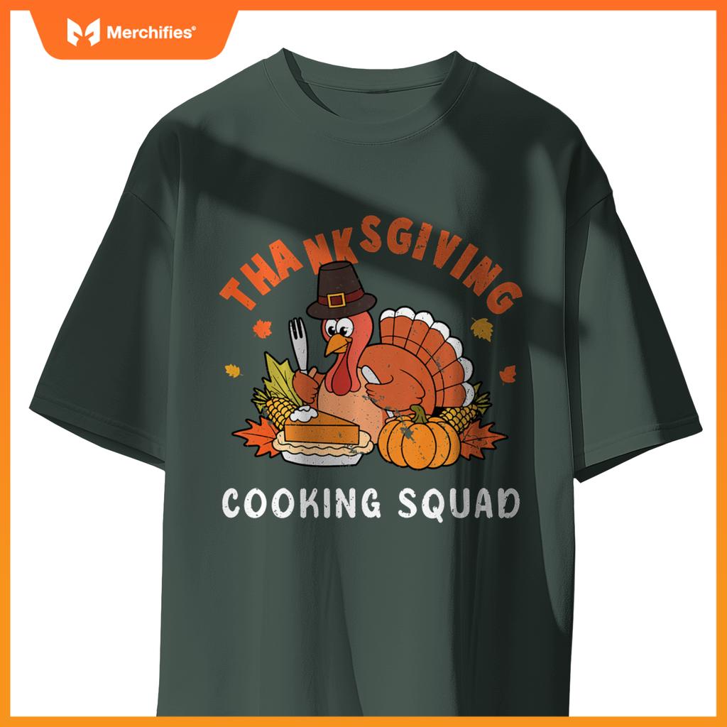 Thanksgiving Cooking Squad Team Turkey Chef Thanksgiving T-Shirt