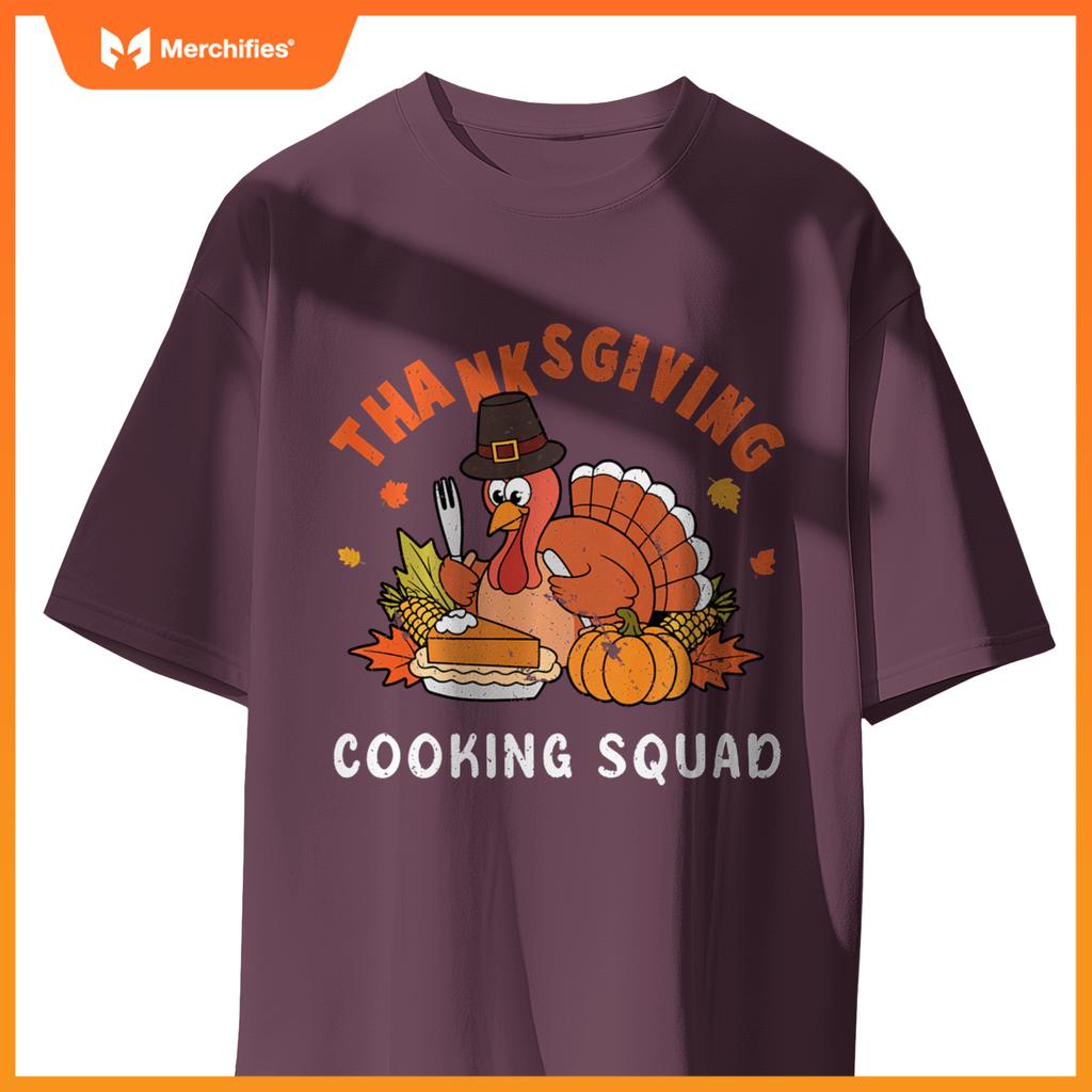 Thanksgiving Cooking Squad Team Turkey Chef Thanksgiving T-Shirt