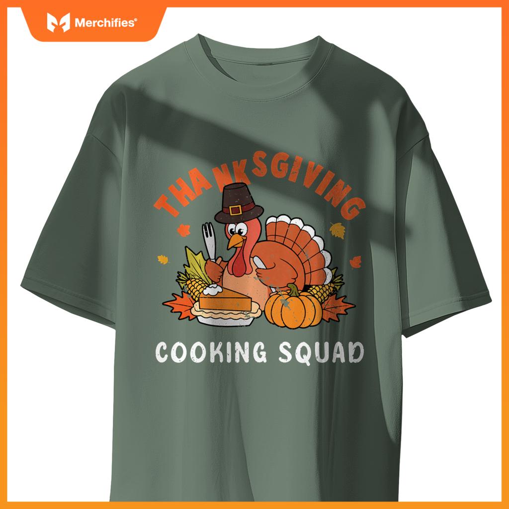 Thanksgiving Cooking Squad Team Turkey Chef Thanksgiving T-Shirt