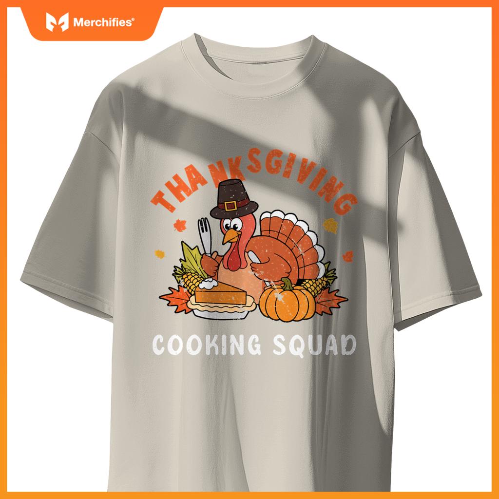 Thanksgiving Cooking Squad Team Turkey Chef Thanksgiving T-Shirt