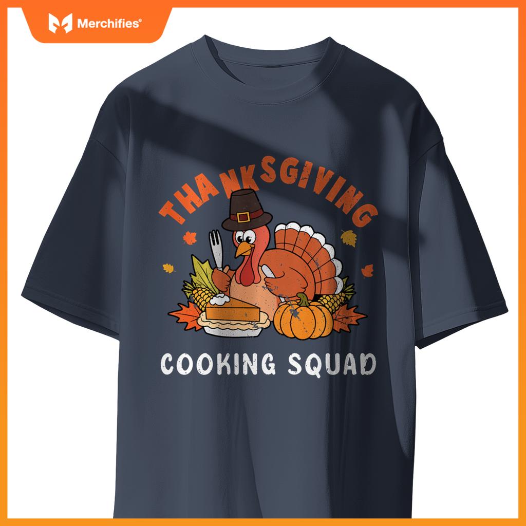 Thanksgiving Cooking Squad Team Turkey Chef Thanksgiving T-Shirt