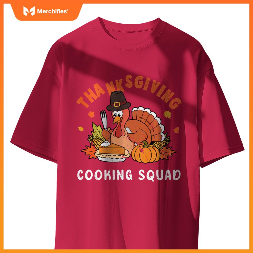 Thanksgiving Cooking Squad Team Turkey Chef Thanksgiving T-Shirt