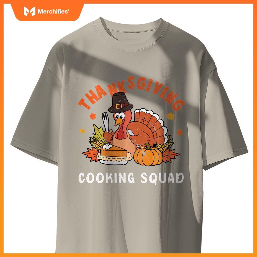 Thanksgiving Cooking Squad Team Turkey Chef Thanksgiving T-Shirt