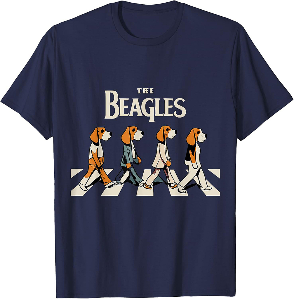 The Beagles Cover Funny Cute Vintage Beagle Dog Lover T-Shirt