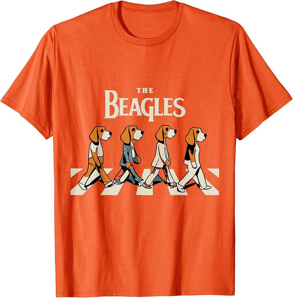 The Beagles Cover Funny Cute Vintage Beagle Dog Lover T-Shirt
