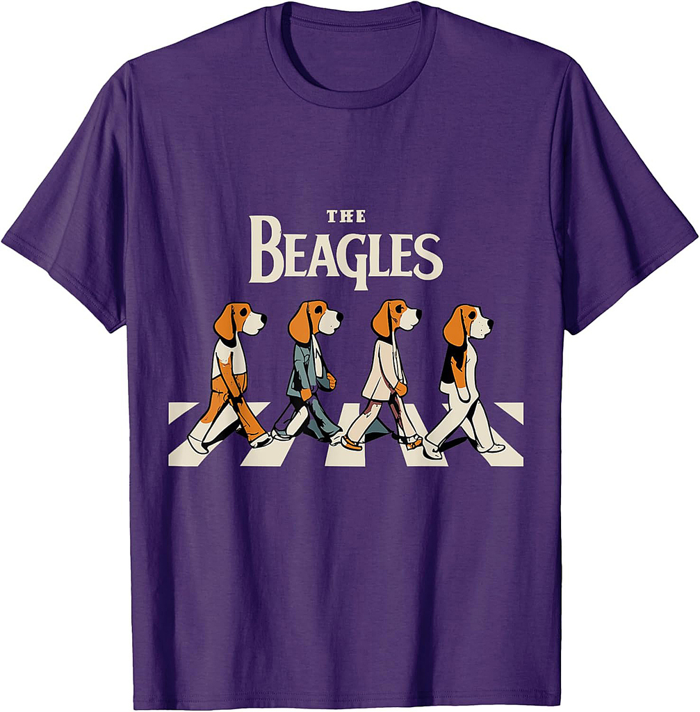 The Beagles Cover Funny Cute Vintage Beagle Dog Lover T-Shirt