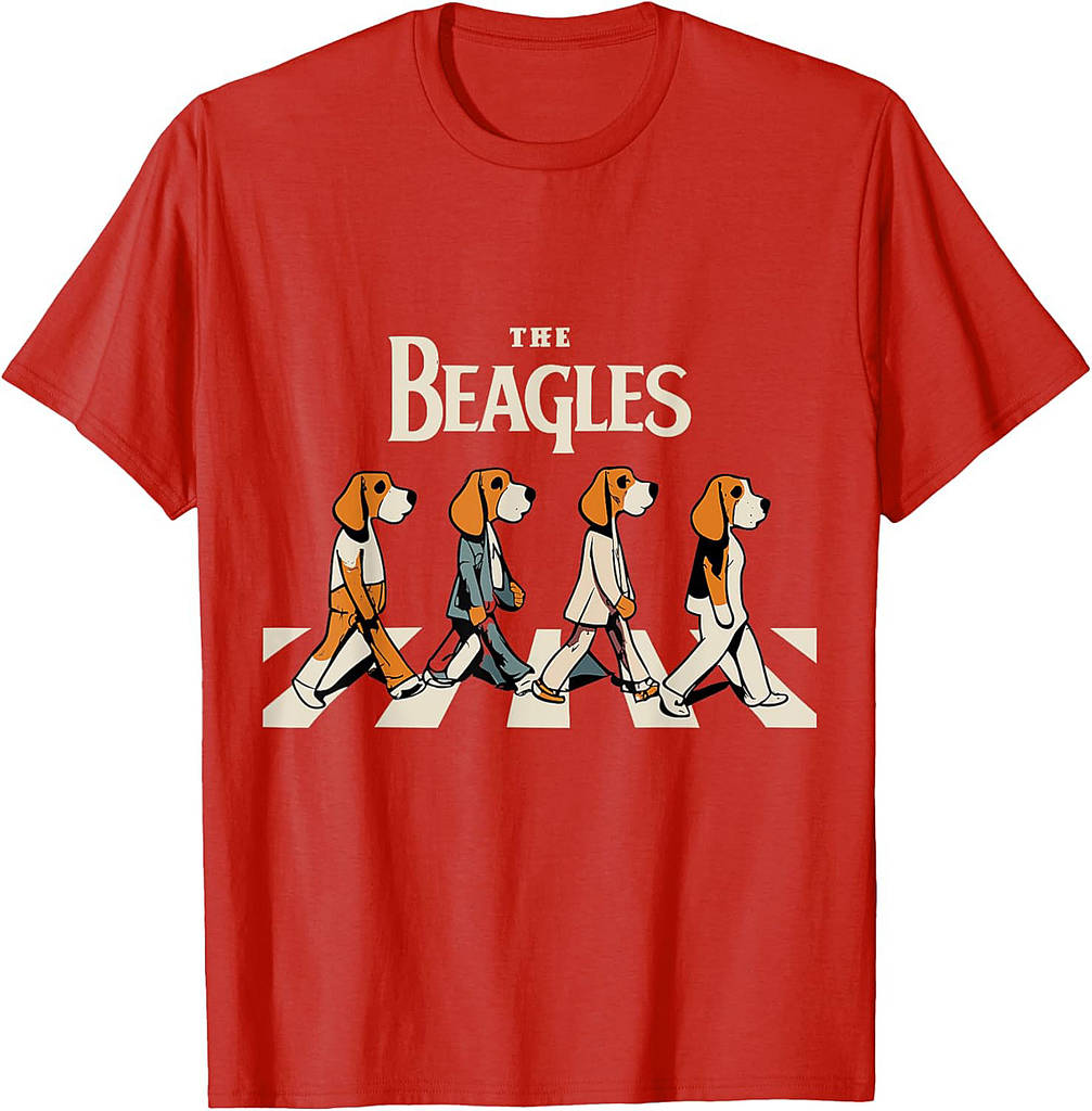 The Beagles Cover Funny Cute Vintage Beagle Dog Lover T-Shirt