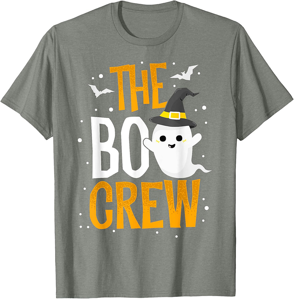 The Boo Crew Halloween Ghost Trick Treat Outfit Squad Team T-Shirt