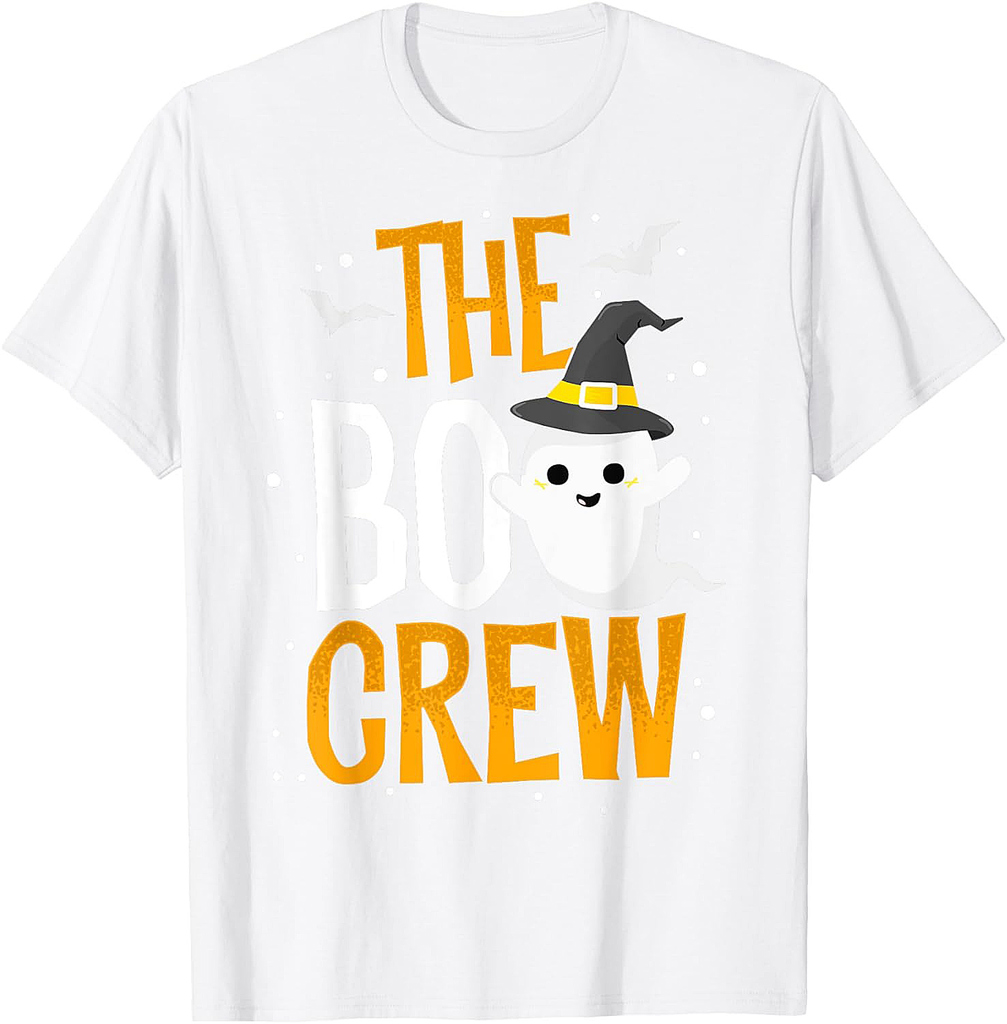 The Boo Crew Halloween Ghost Trick Treat Outfit Squad Team T-Shirt