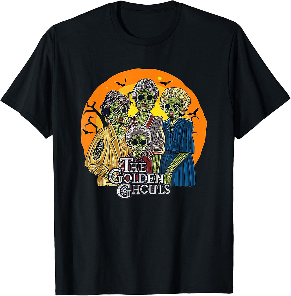The Golden Ghouls Funny Halloween T-Shirt