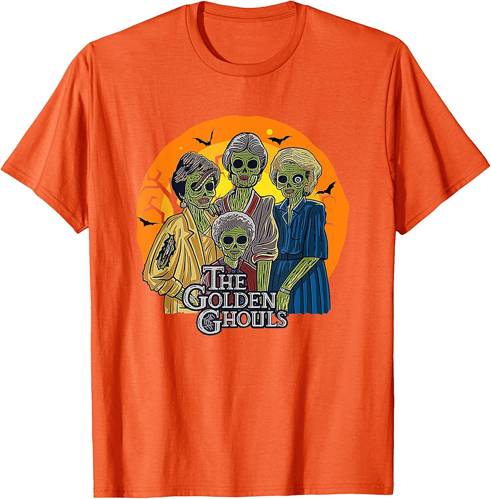 The Golden Ghouls Funny Halloween T-Shirt