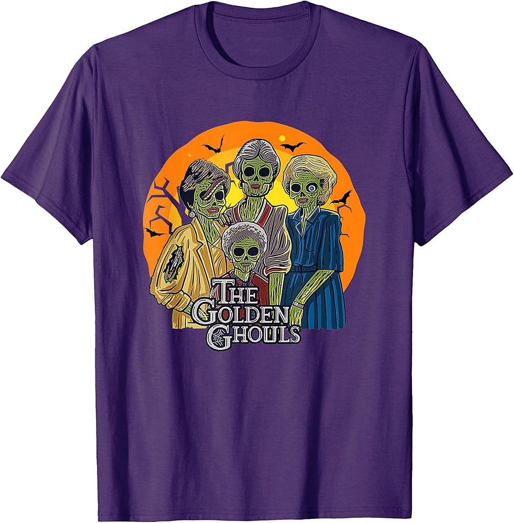 The Golden Ghouls Funny Halloween T-Shirt