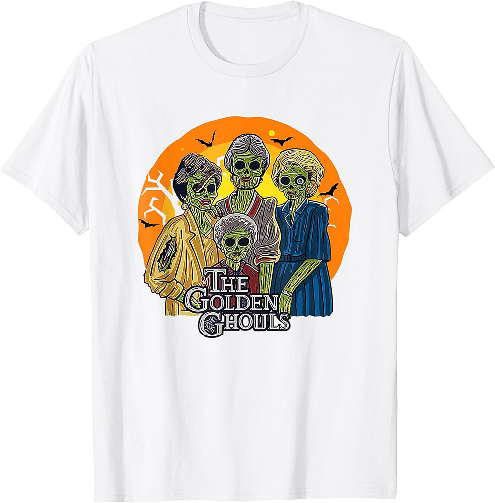 The Golden Ghouls Funny Halloween T-Shirt