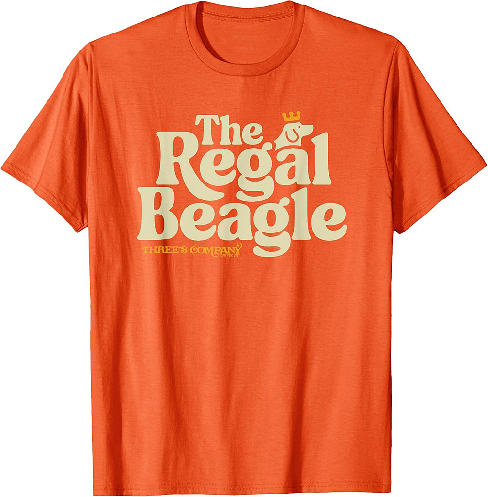 The Regal Beagle Vintage Three's Company 1980's Logo T-Shirt