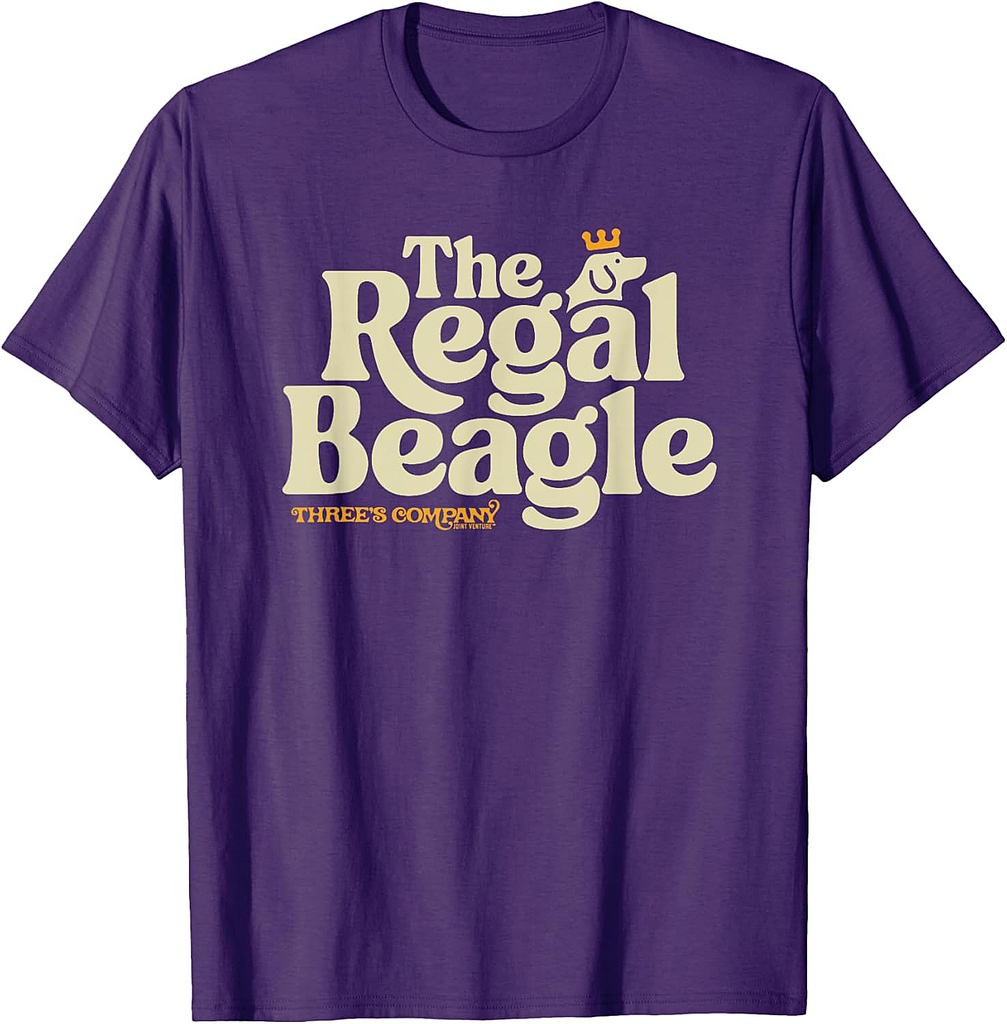 The Regal Beagle Vintage Three's Company 1980's Logo T-Shirt