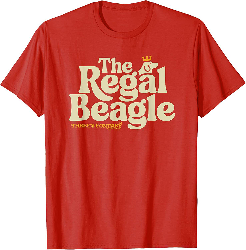 The Regal Beagle Vintage Three's Company 1980's Logo T-Shirt