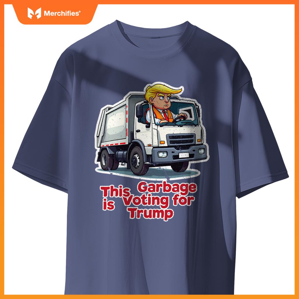 This Garbage is Voting Trump Funny Garbage Truck Trump 2024 T-Shirt