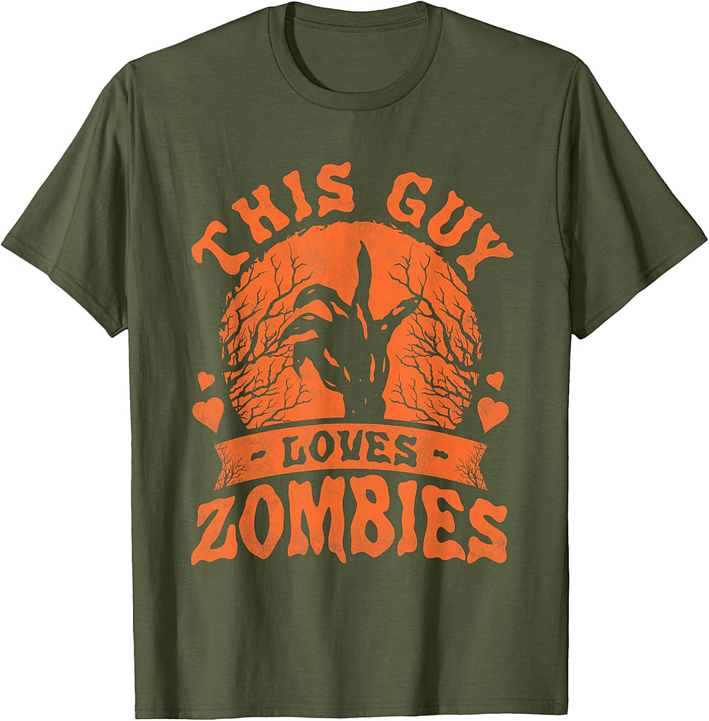 This Guy Loves Zombies, Halloween T-Shirt