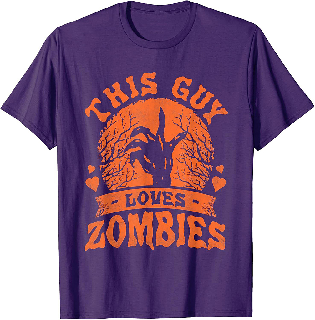 This Guy Loves Zombies, Halloween T-Shirt
