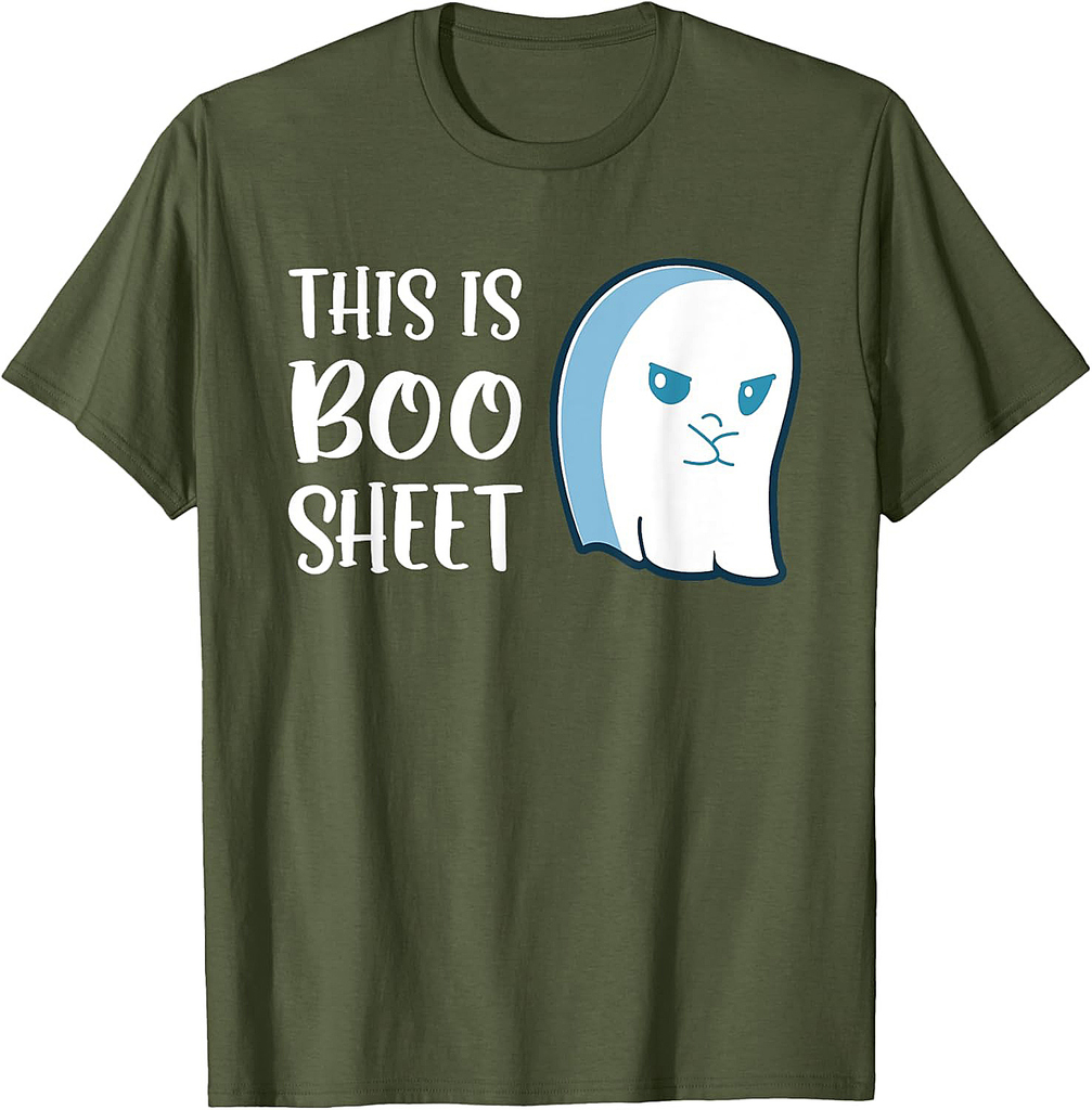 This Is Boo Sheet Funny Halloween Sayings T-Shirt T-Shirt