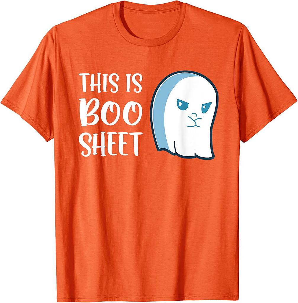 This Is Boo Sheet Funny Halloween Sayings T-Shirt T-Shirt
