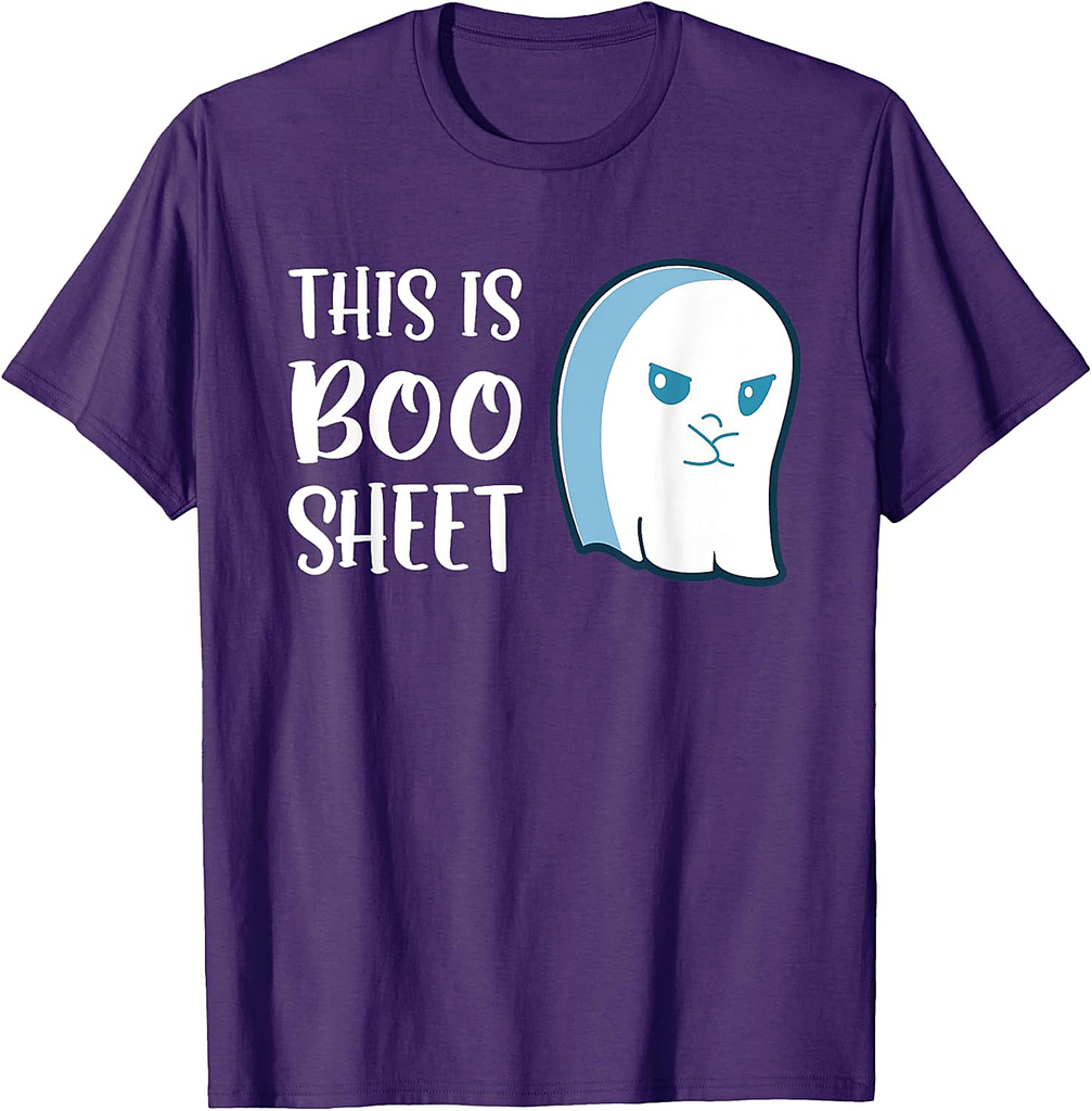 This Is Boo Sheet Funny Halloween Sayings T-Shirt T-Shirt