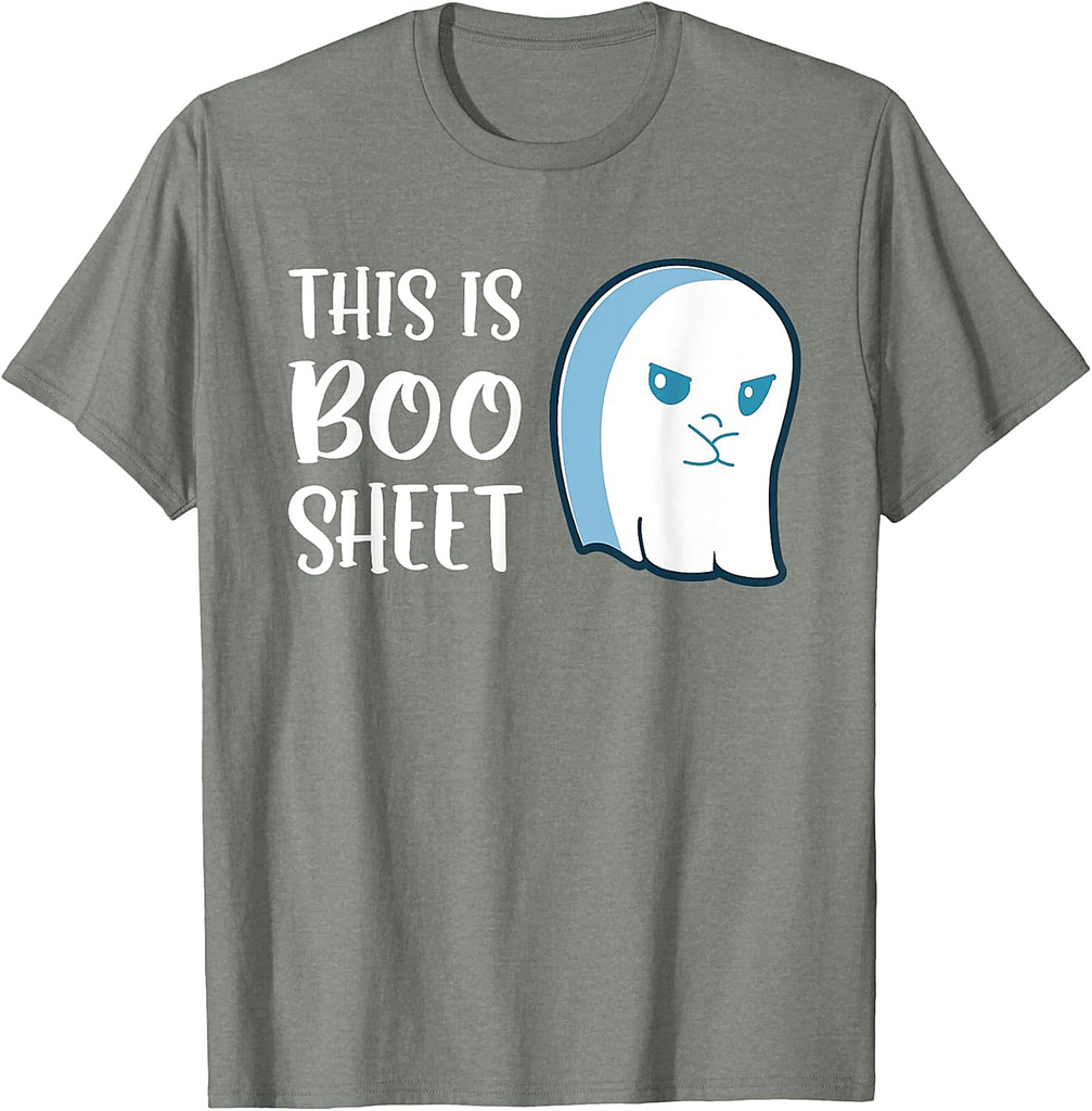 This Is Boo Sheet Funny Halloween Sayings T-Shirt T-Shirt