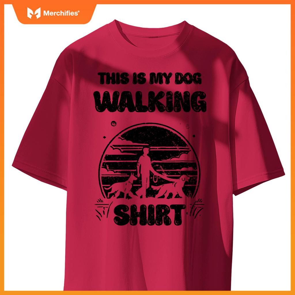 This Is My Dog Walking Dogs Pet Walker T-Shirt