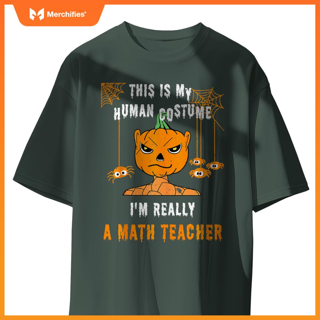 This Is My Human Costume I'm Really A Math Teacher Halloween