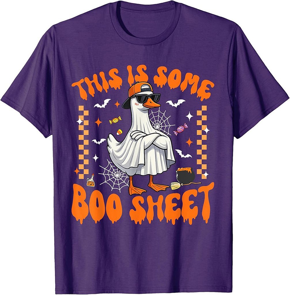 This Is Some Boo Sheet Cool Goose Funny Halloween Men Boys T-Shirt