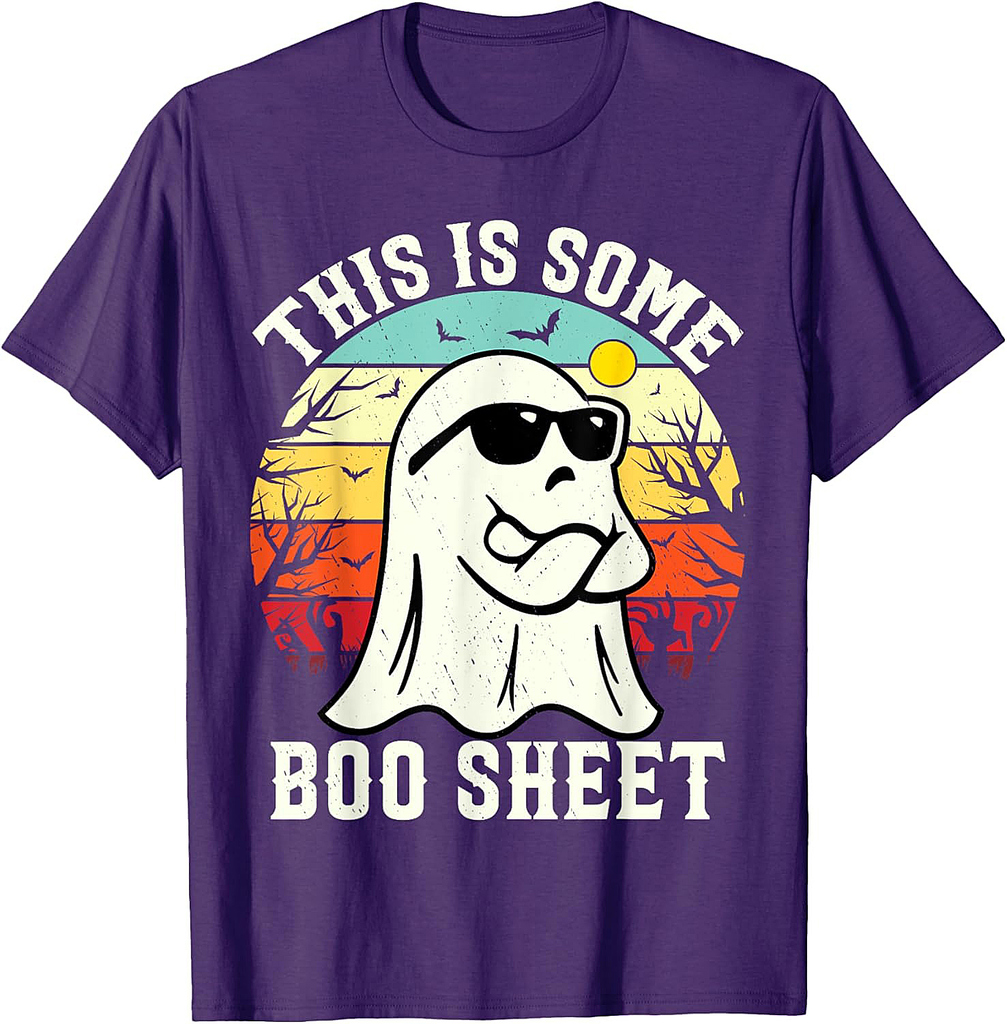 This Is Some Boo Sheet Ghost Retro Halloween Funny Halloween T-Shirt
