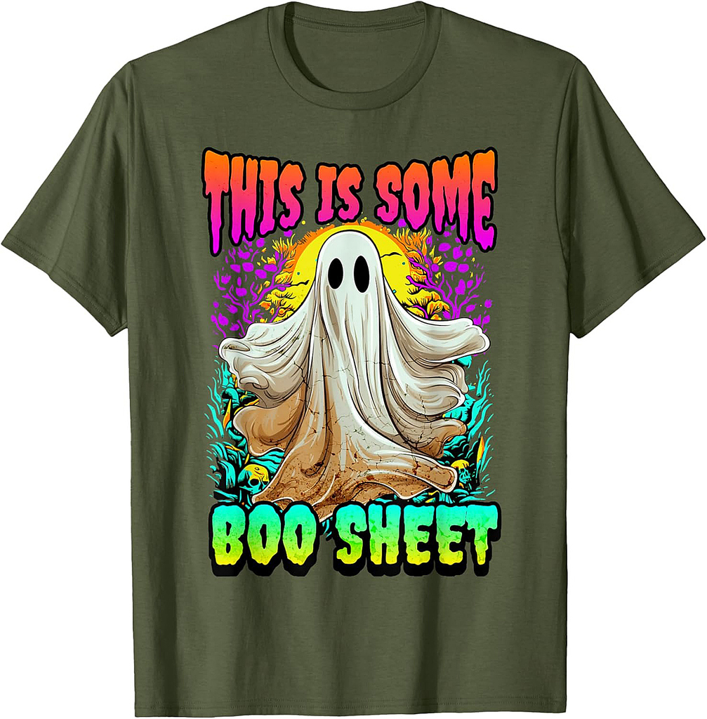 This Is Some Boo Sheet Tee Ghost Halloween Costume Men Women T-Shirt