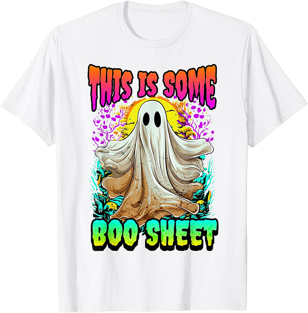 This Is Some Boo Sheet Tee Ghost Halloween Costume Men Women T-Shirt