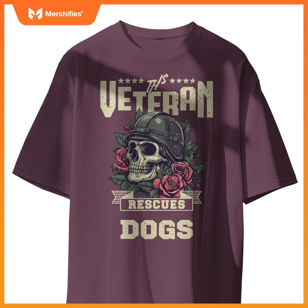 This Veteran Rescues Dogs Veterans Funny T-Shirt