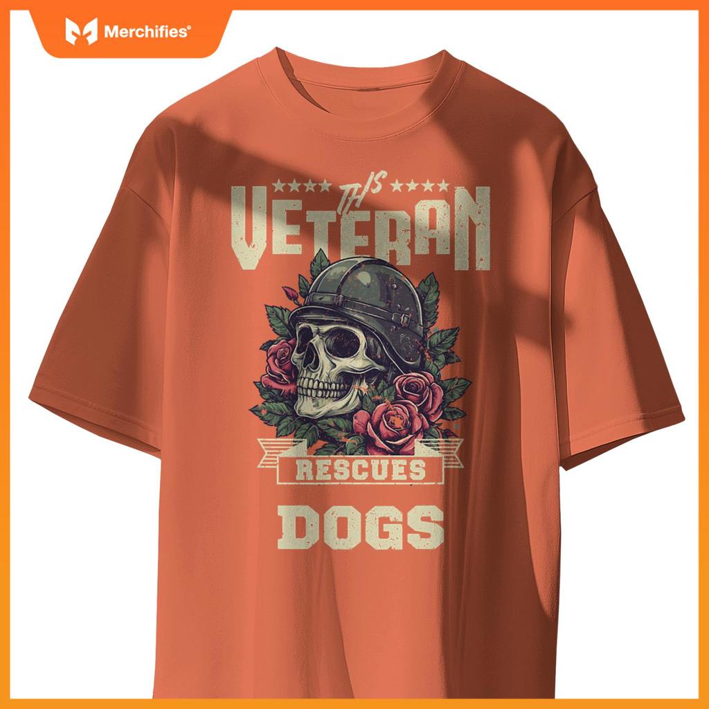 This Veteran Rescues Dogs Veterans Funny T-Shirt