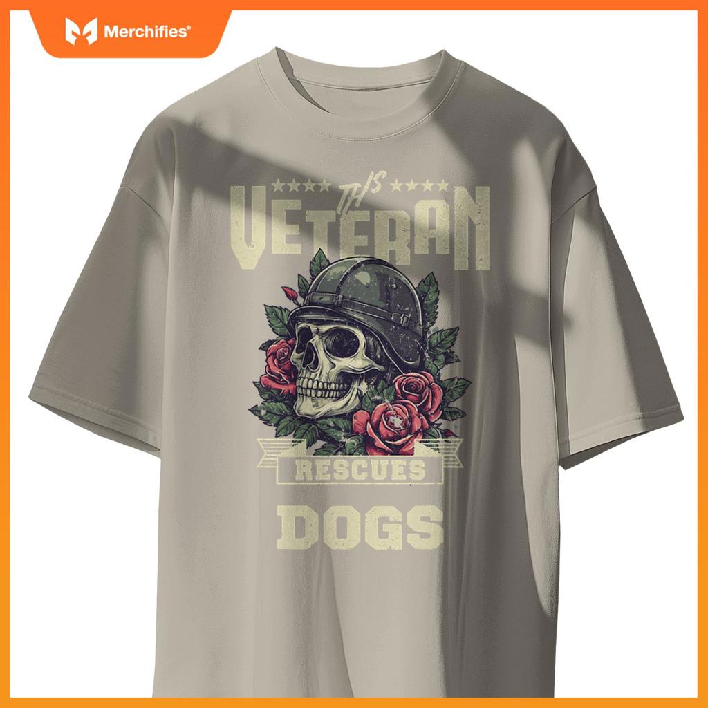 This Veteran Rescues Dogs Veterans Funny T-Shirt