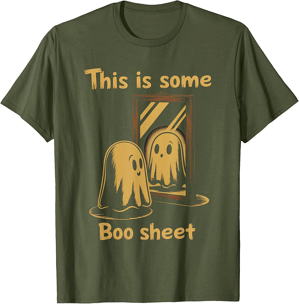 This is Some Boo Sheet Ghost Retro Funny Halloween Men Women T-Shirt