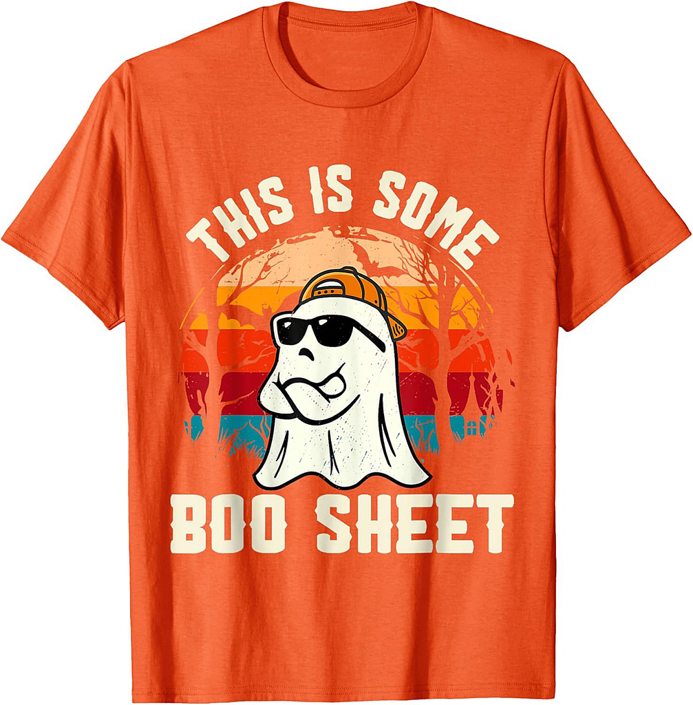 This is Some Boo Sheet Ghost Retro Funny Halloween Men Women T-Shirt