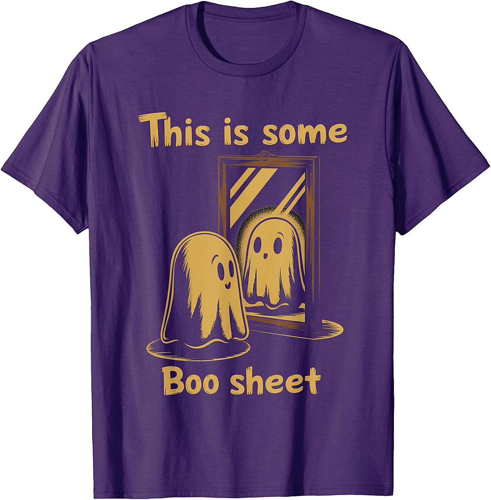 This is Some Boo Sheet Ghost Retro Funny Halloween Men Women T-Shirt