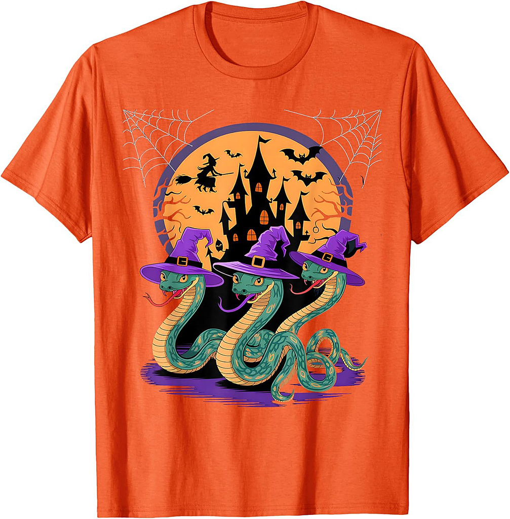 Three Halloween Snakes Witchy Costume T-Shirt